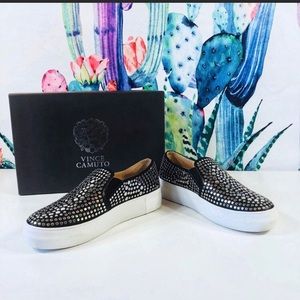 Vince Camuto Studded Slip On Sneakers